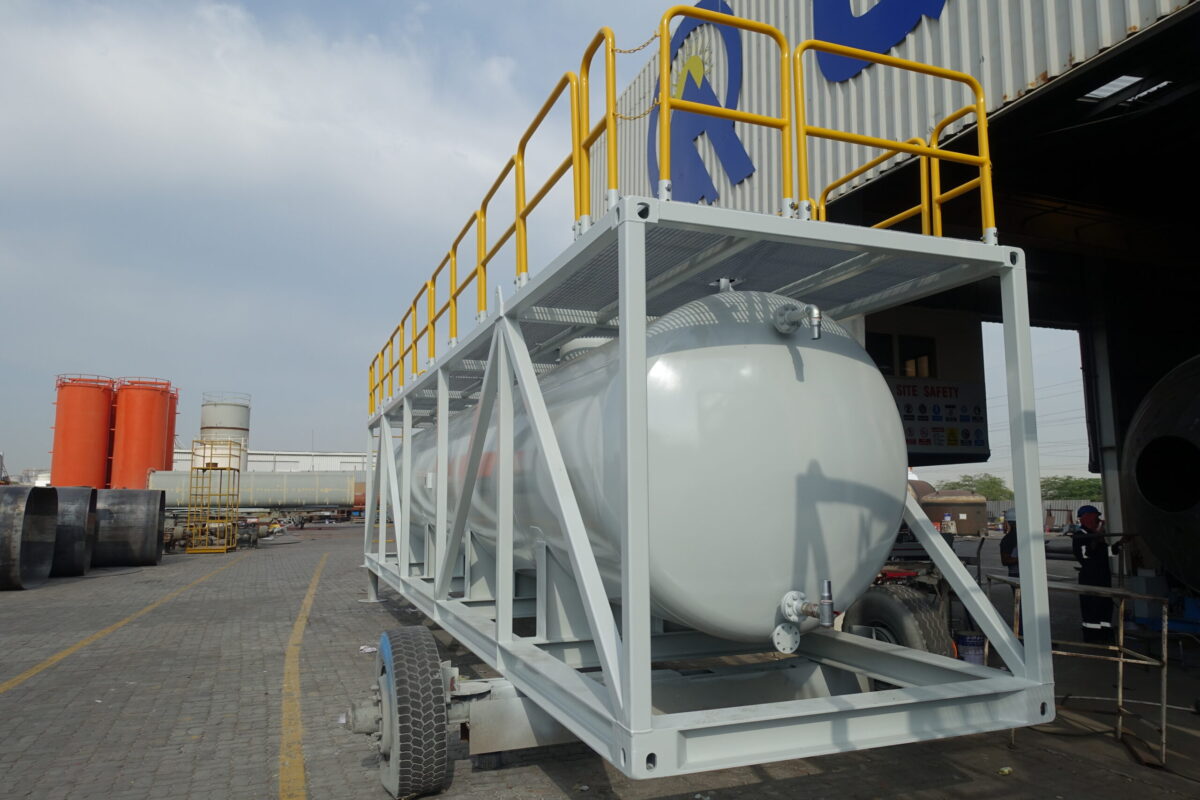 35,000 Ltr amine Storage Tank | Pressure vessel manufacturer